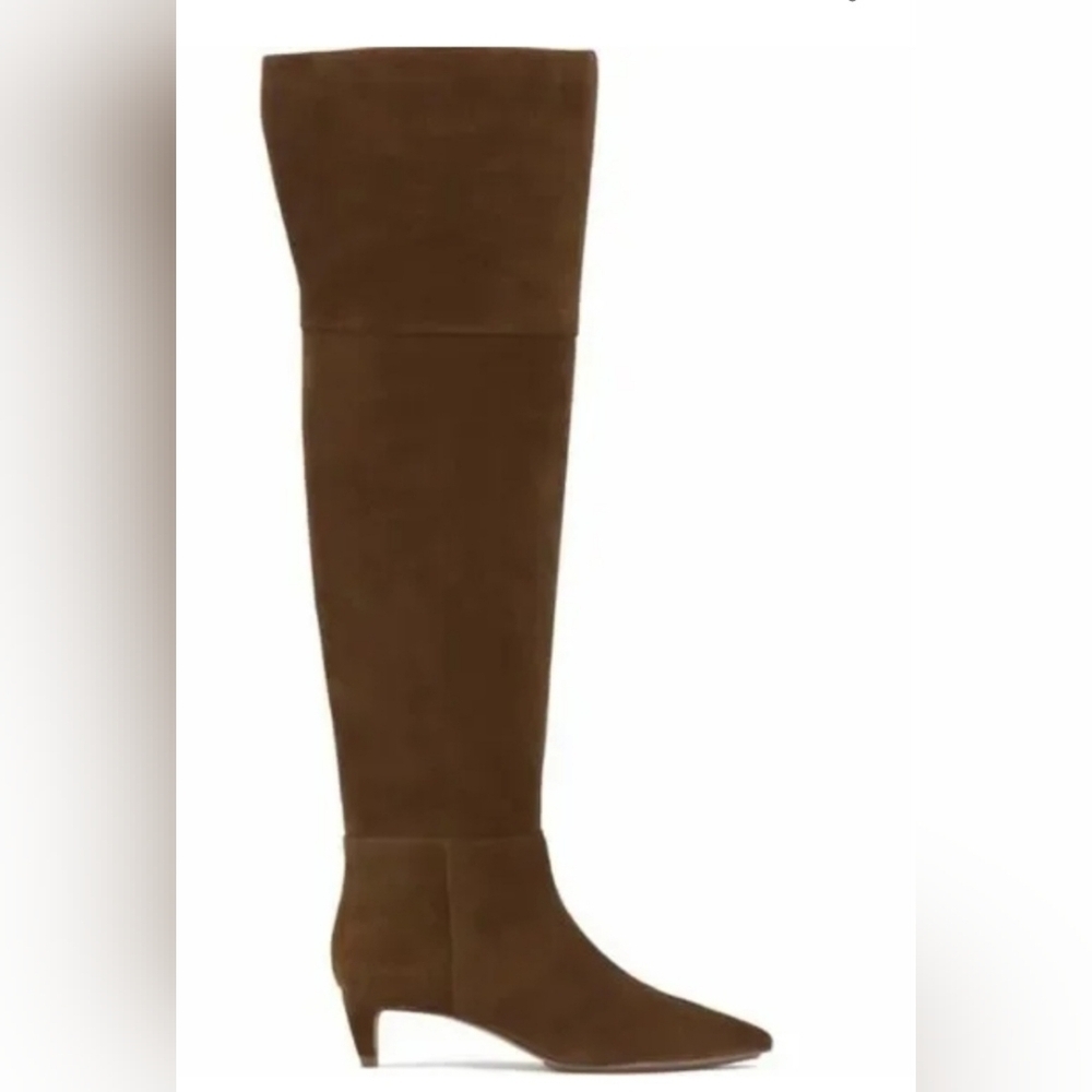 Vince Camuto Iana Brown Suede Leather Over the Knee Boots Womens Size 8